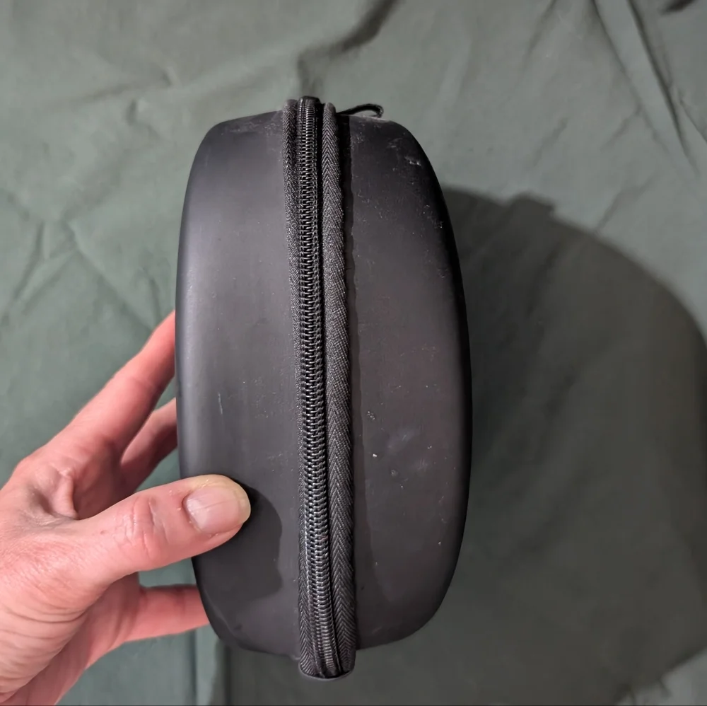 Headphone Zippered Travel Case Large Hard Shell with Inside Mesh